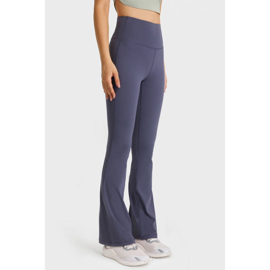 Millennia Elastic Waist Flare Yoga Pants Apparel and Accessories