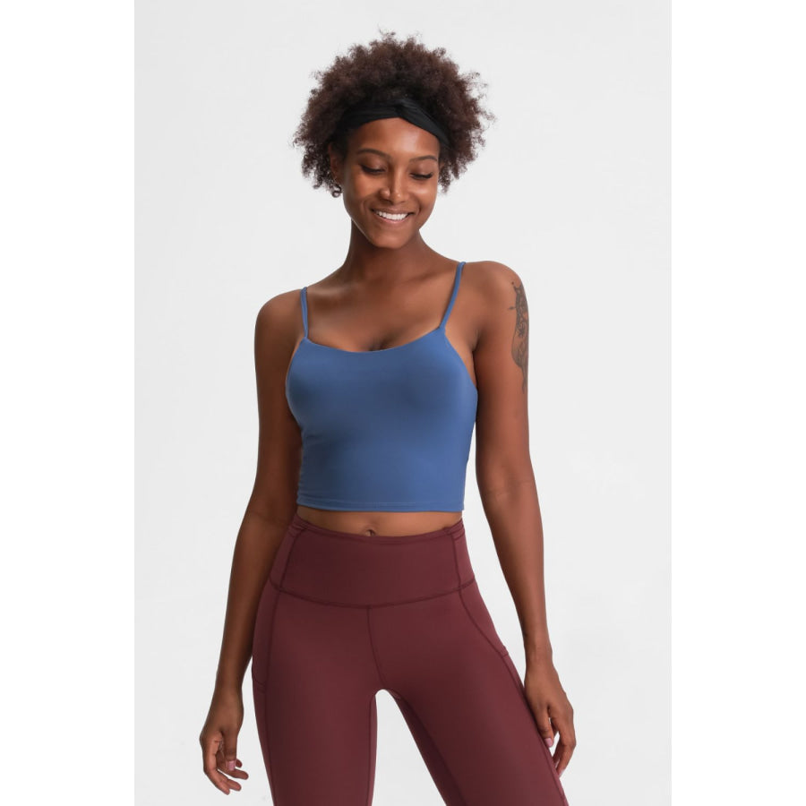 Millennia Feel Like Skin Scoop Neck Sports Cami Apparel and Accessories