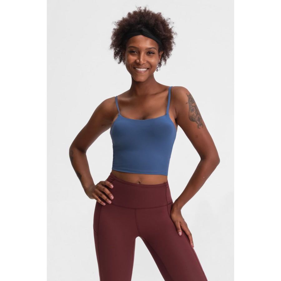 Millennia Feel Like Skin Scoop Neck Sports Cami Apparel and Accessories