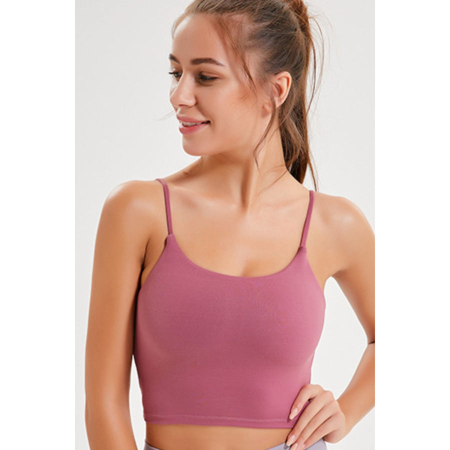 Millennia Feel Like Skin Scoop Neck Sports Cami Apparel and Accessories