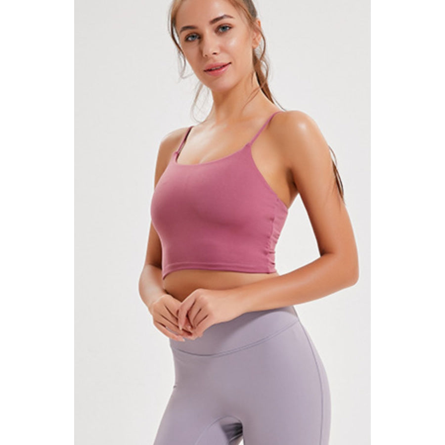 Millennia Feel Like Skin Scoop Neck Sports Cami Apparel and Accessories