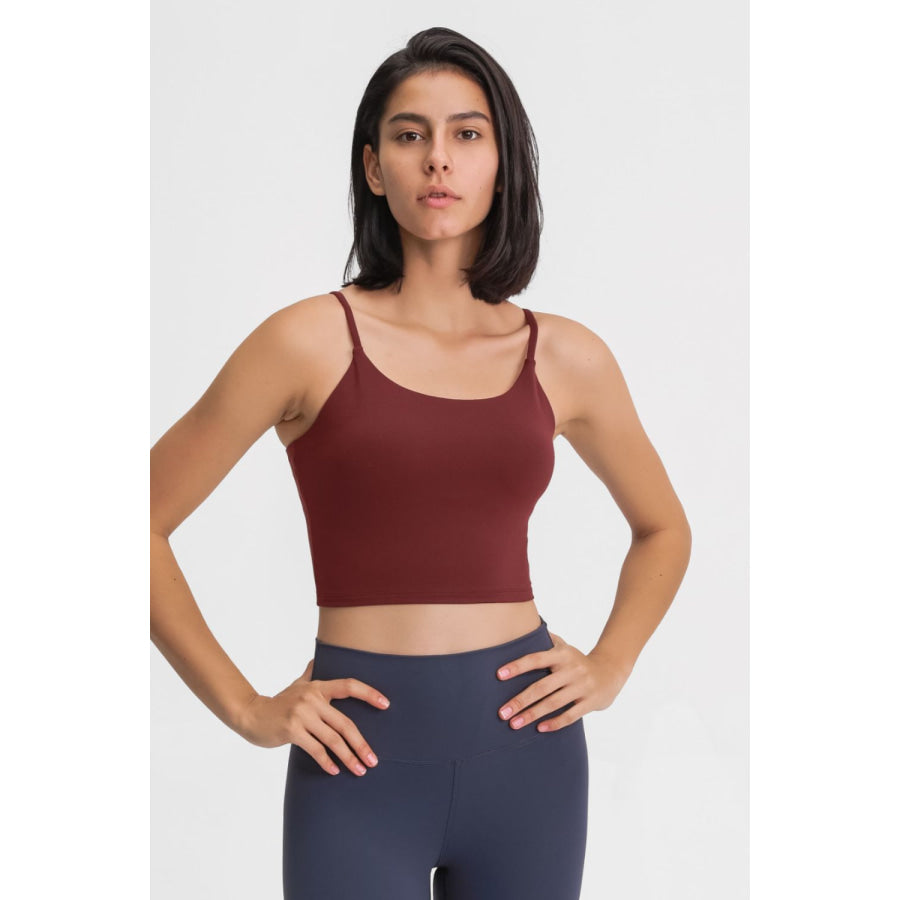 Millennia Feel Like Skin Scoop Neck Sports Cami Apparel and Accessories