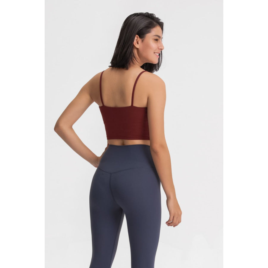 Millennia Feel Like Skin Scoop Neck Sports Cami Apparel and Accessories