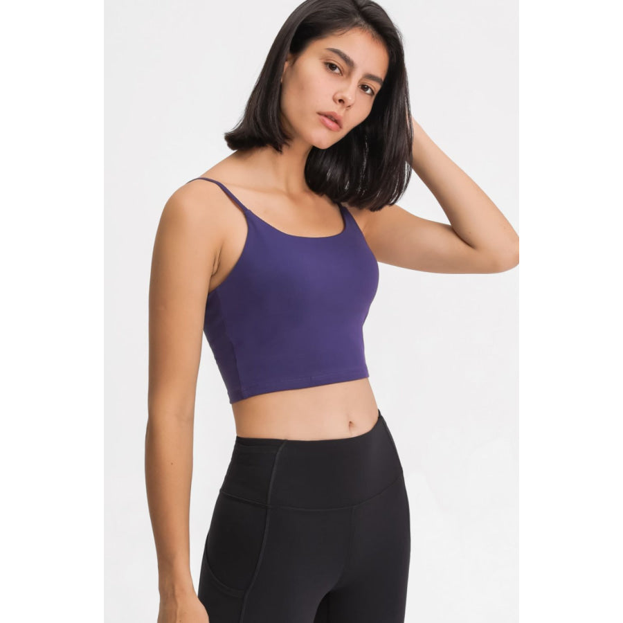 Millennia Feel Like Skin Scoop Neck Sports Cami Apparel and Accessories