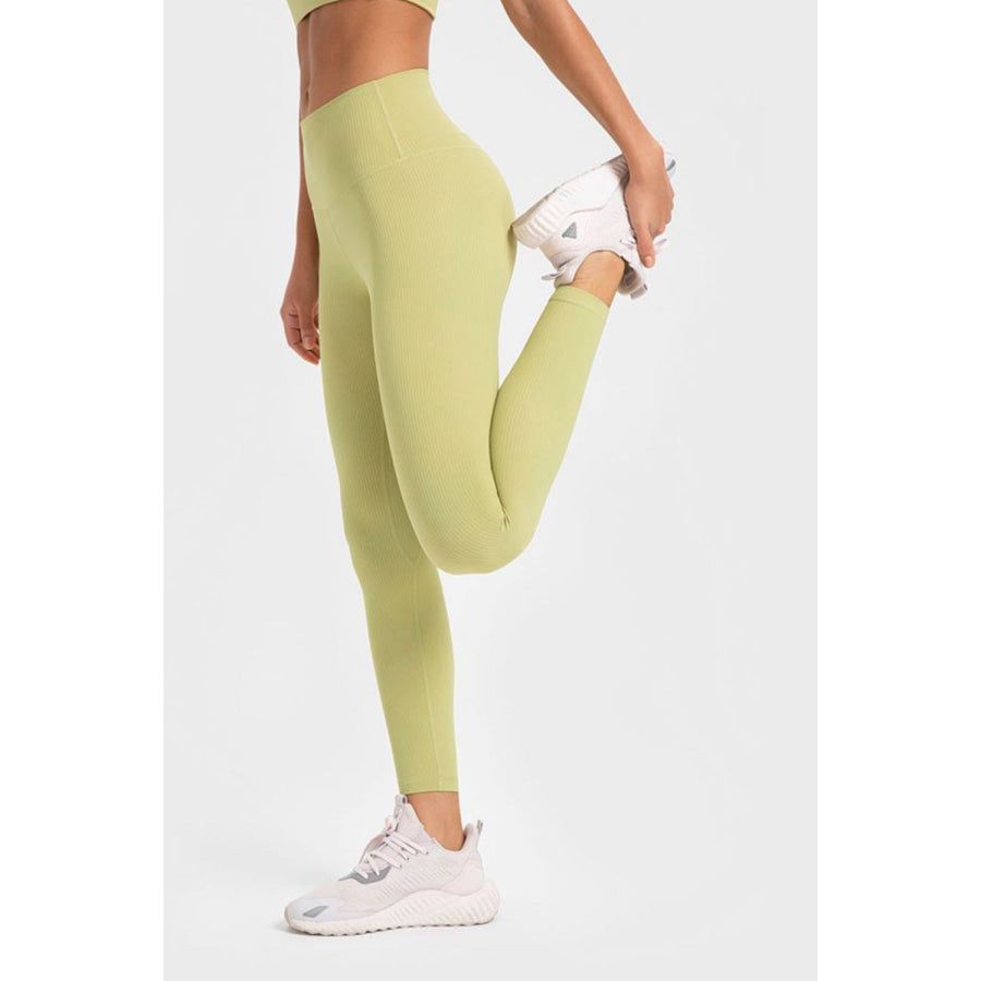 Millennia Highly Stretchy Wide Waistband Yoga Leggings Apparel and Accessories