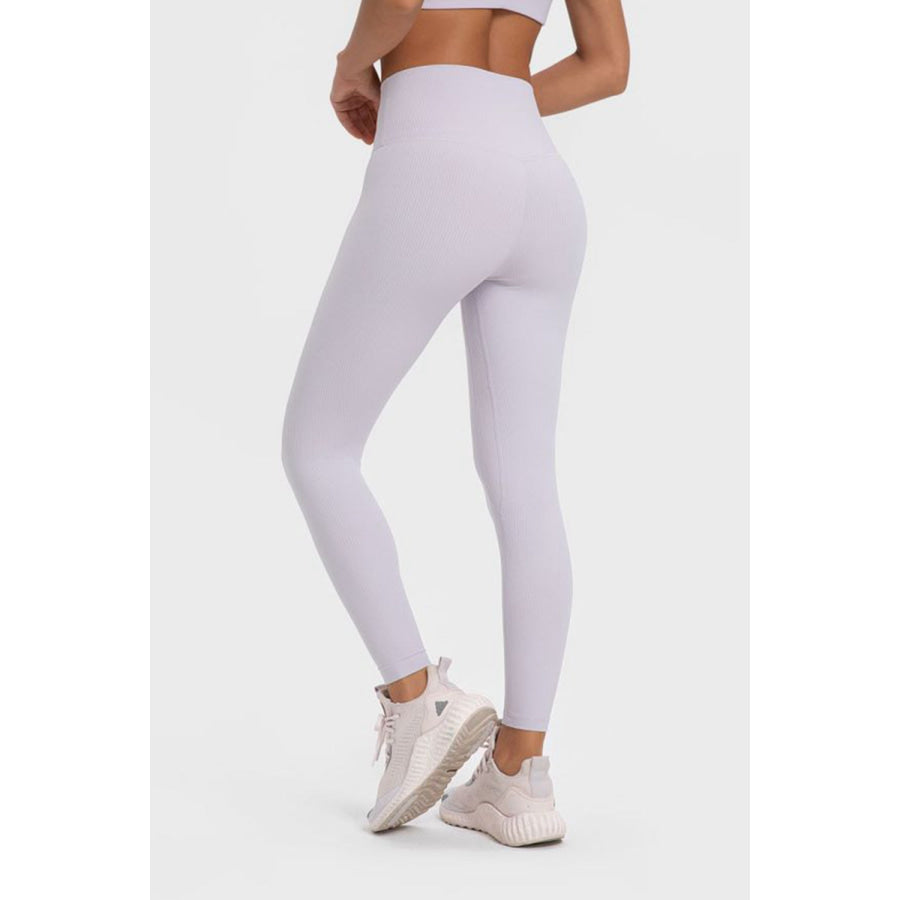 Millennia Highly Stretchy Wide Waistband Yoga Leggings Apparel and Accessories