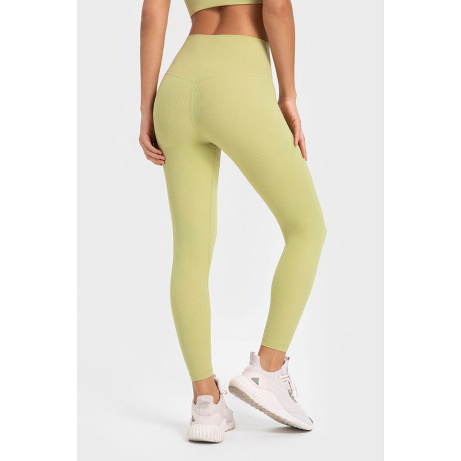 Millennia Highly Stretchy Wide Waistband Yoga Leggings Apparel and Accessories