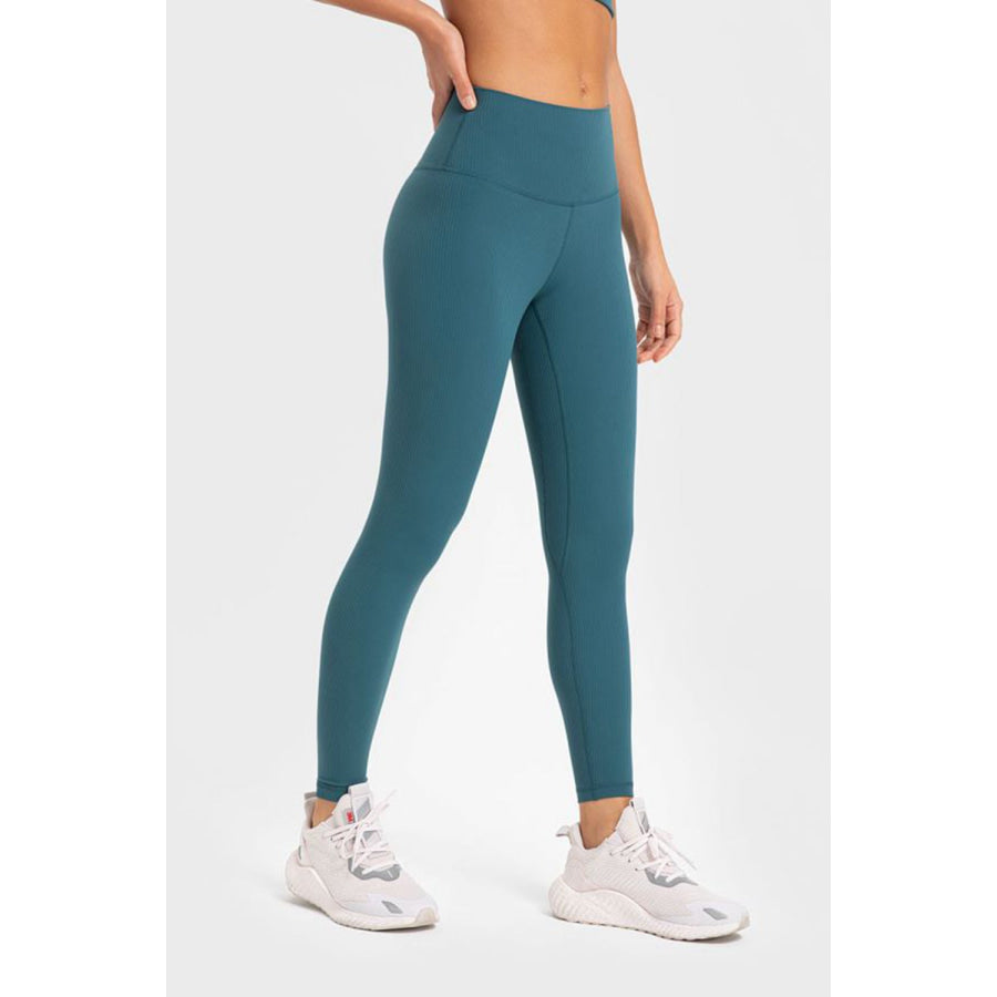 Millennia Highly Stretchy Wide Waistband Yoga Leggings Apparel and Accessories