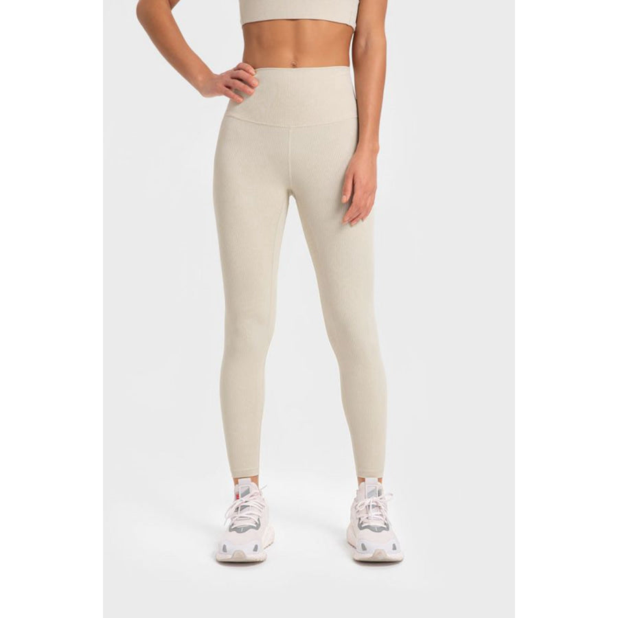 Millennia Highly Stretchy Wide Waistband Yoga Leggings Apparel and Accessories