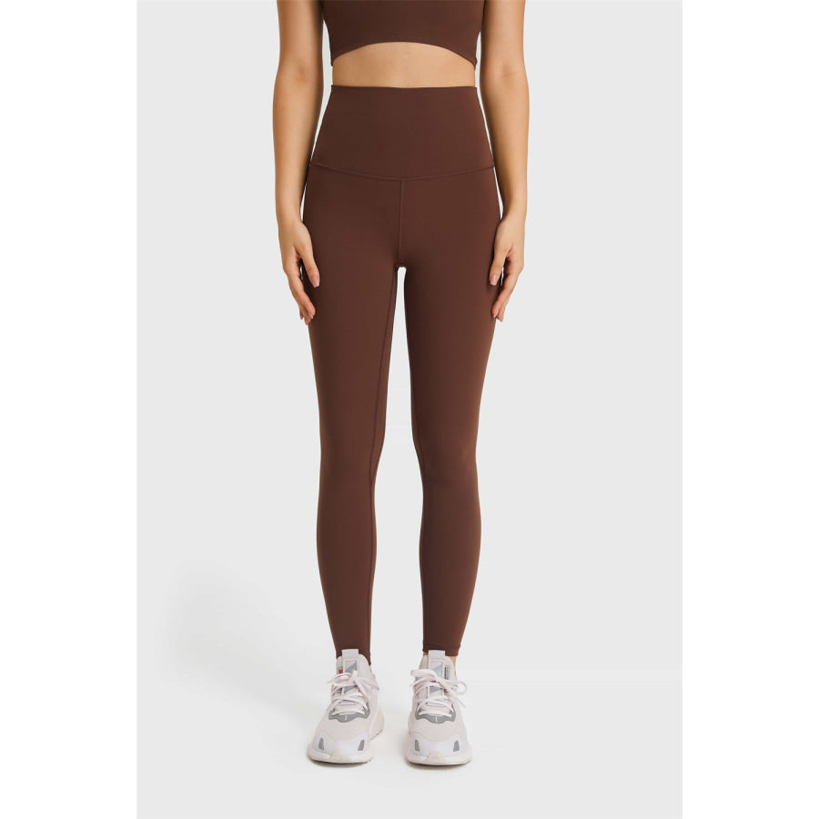 Millennia Ultra Soft High Waist Leggings Coffee / 4 Apparel and Accessories