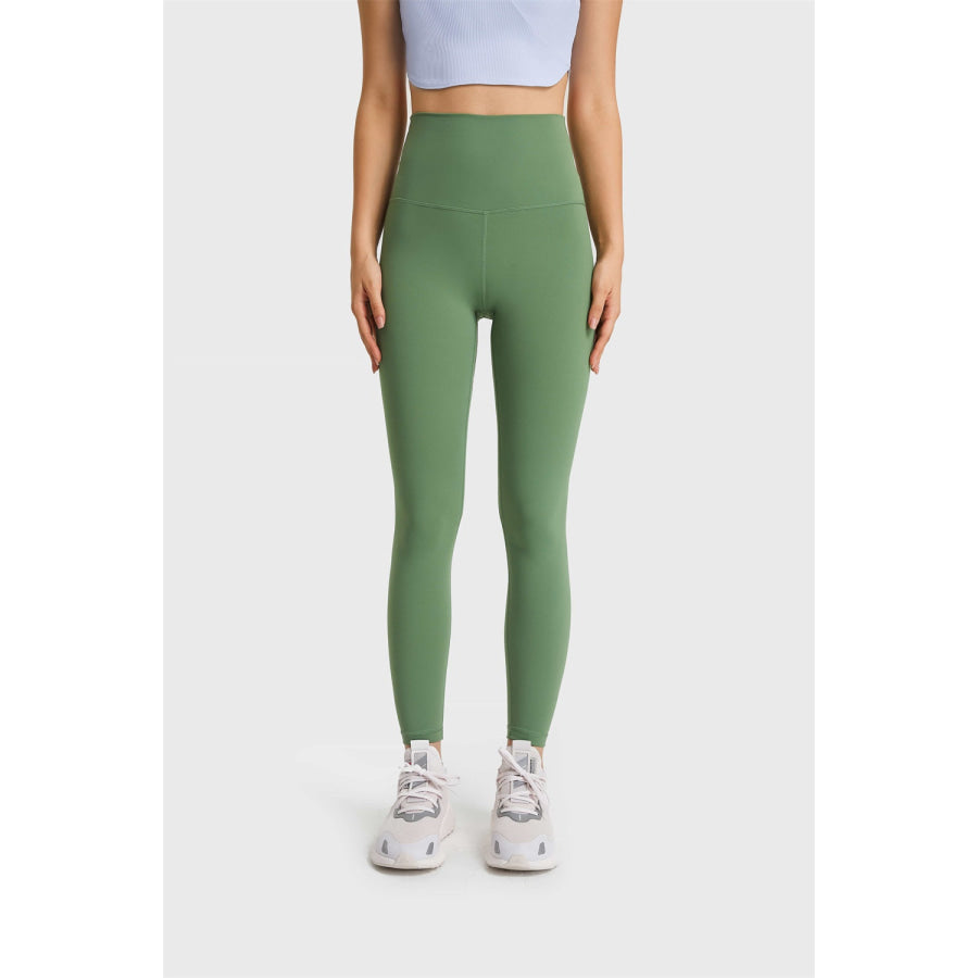 Millennia Ultra Soft High Waist Leggings Green / 4 Apparel and Accessories