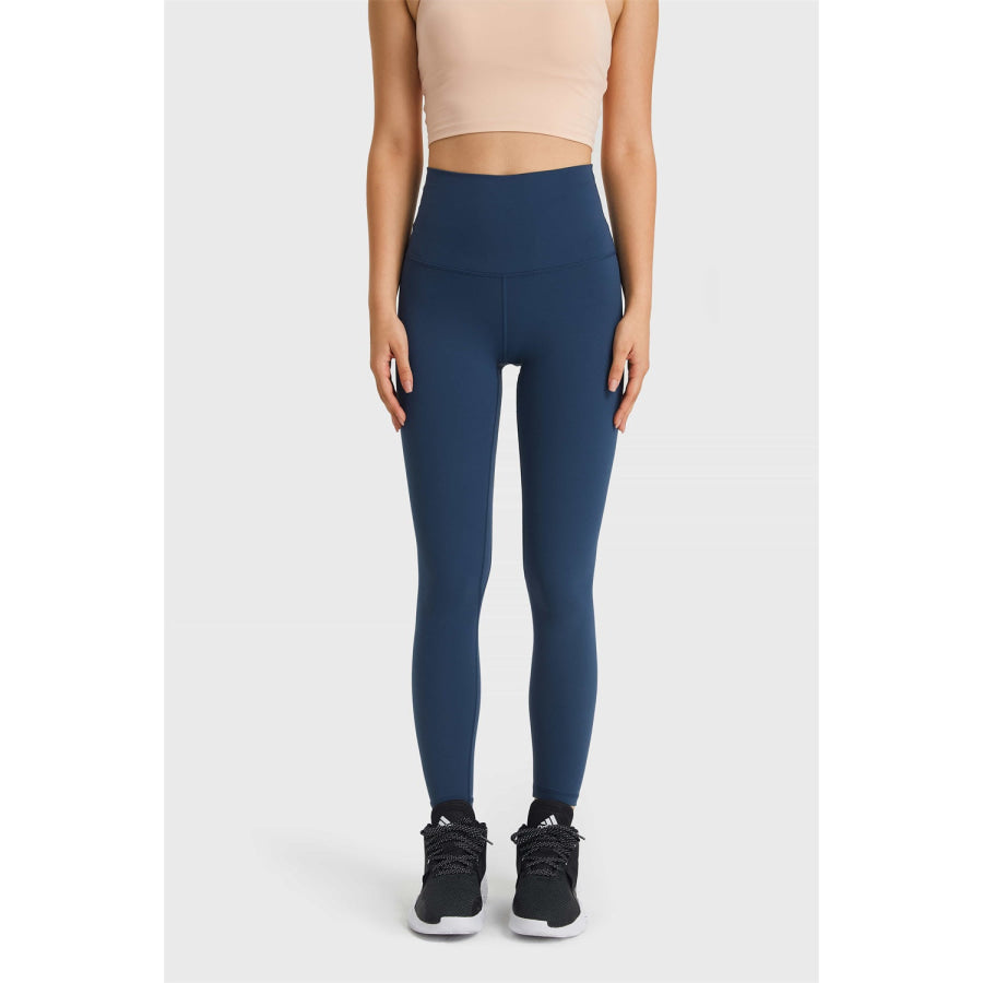 Millennia Ultra Soft High Waist Leggings Navy / 4 Apparel and Accessories