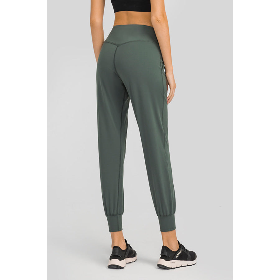 Millennia Wide Waistband Slant Pocket Pants Apparel and Accessories