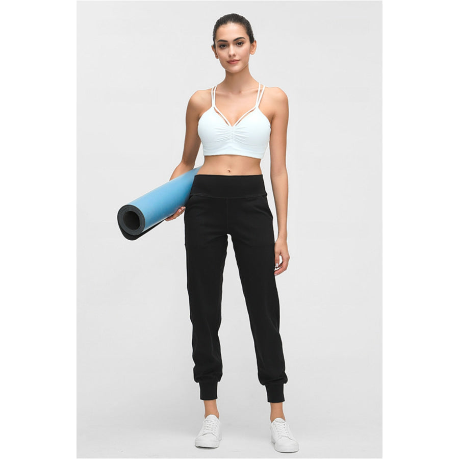 Millennia Wide Waistband Slant Pocket Pants Apparel and Accessories