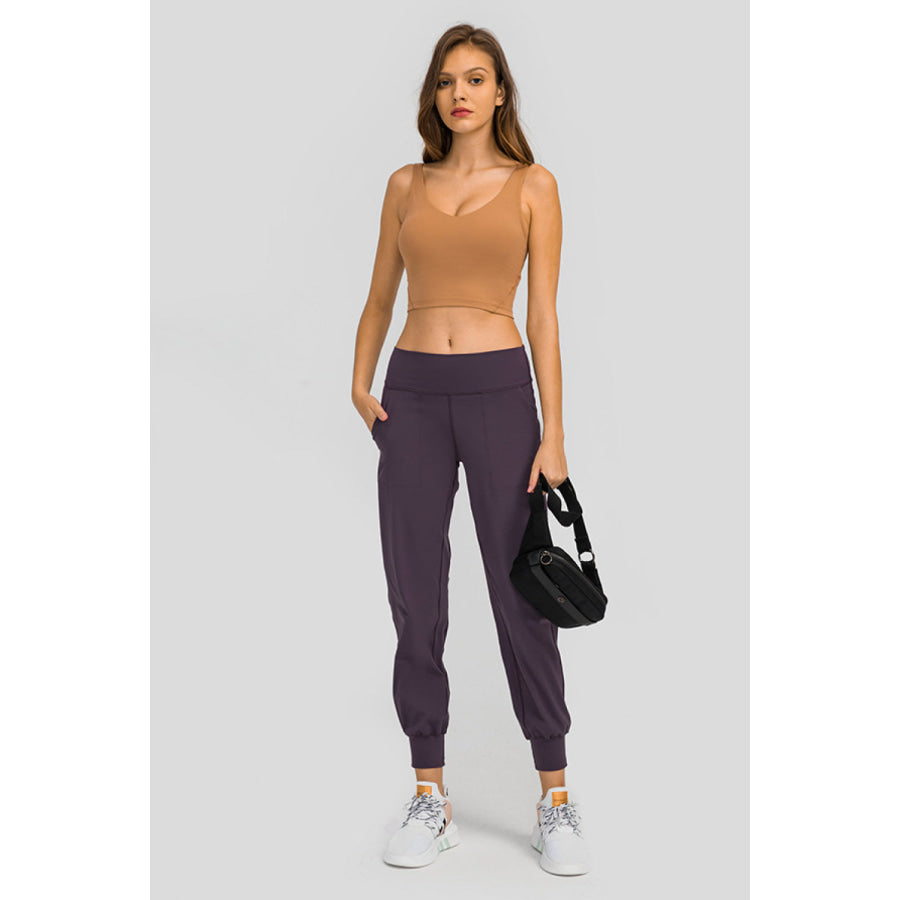 Millennia Wide Waistband Slant Pocket Pants Apparel and Accessories