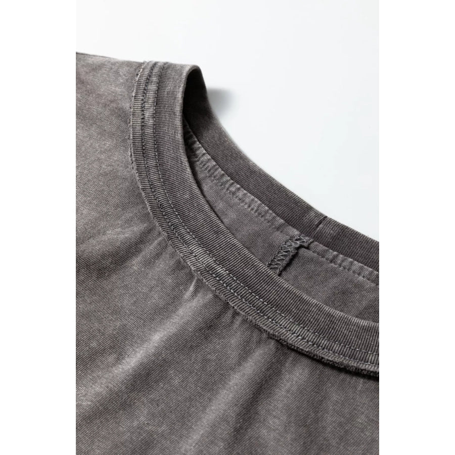 Mineral Wash Boxy Fit Cotton Tank Top Apparel and Accessories