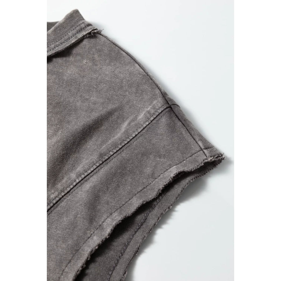 Mineral Wash Boxy Fit Cotton Tank Top Apparel and Accessories