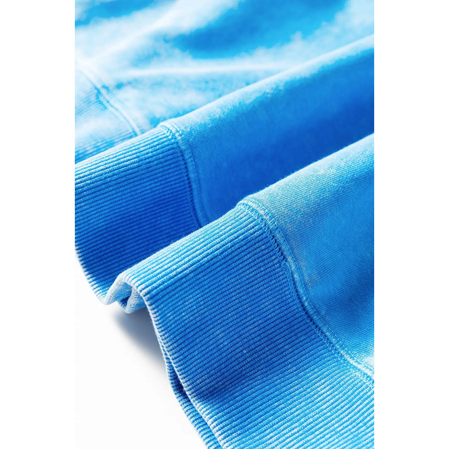 Mineral Wash Oversized Sweatshirt with Chest Pocket Apparel and Accessories