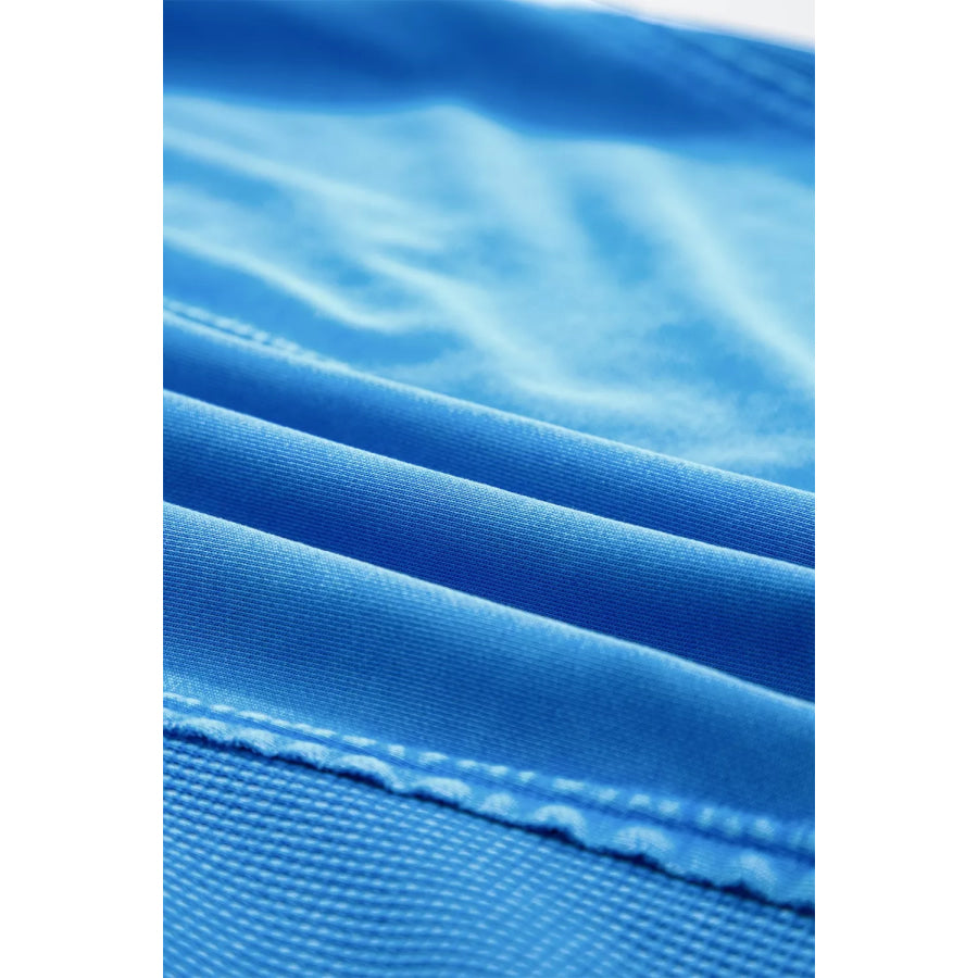 Mineral Wash Star Mesh Patchwork Oversize Tee Apparel and Accessories