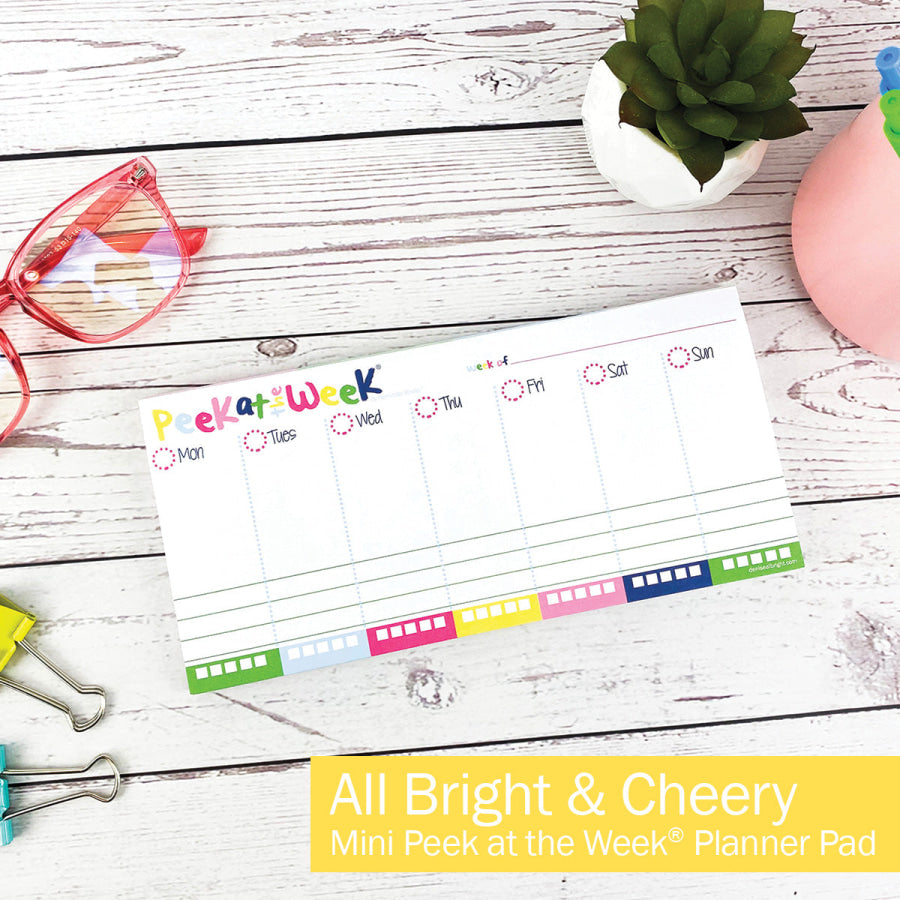 MINI Peek at the Week® Planner Pad All Bright &amp; Cheery Pads