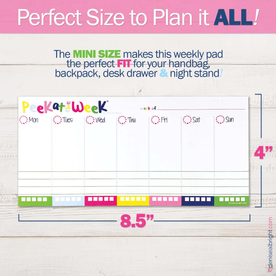 MINI Peek at the Week® Planner Pad Pads