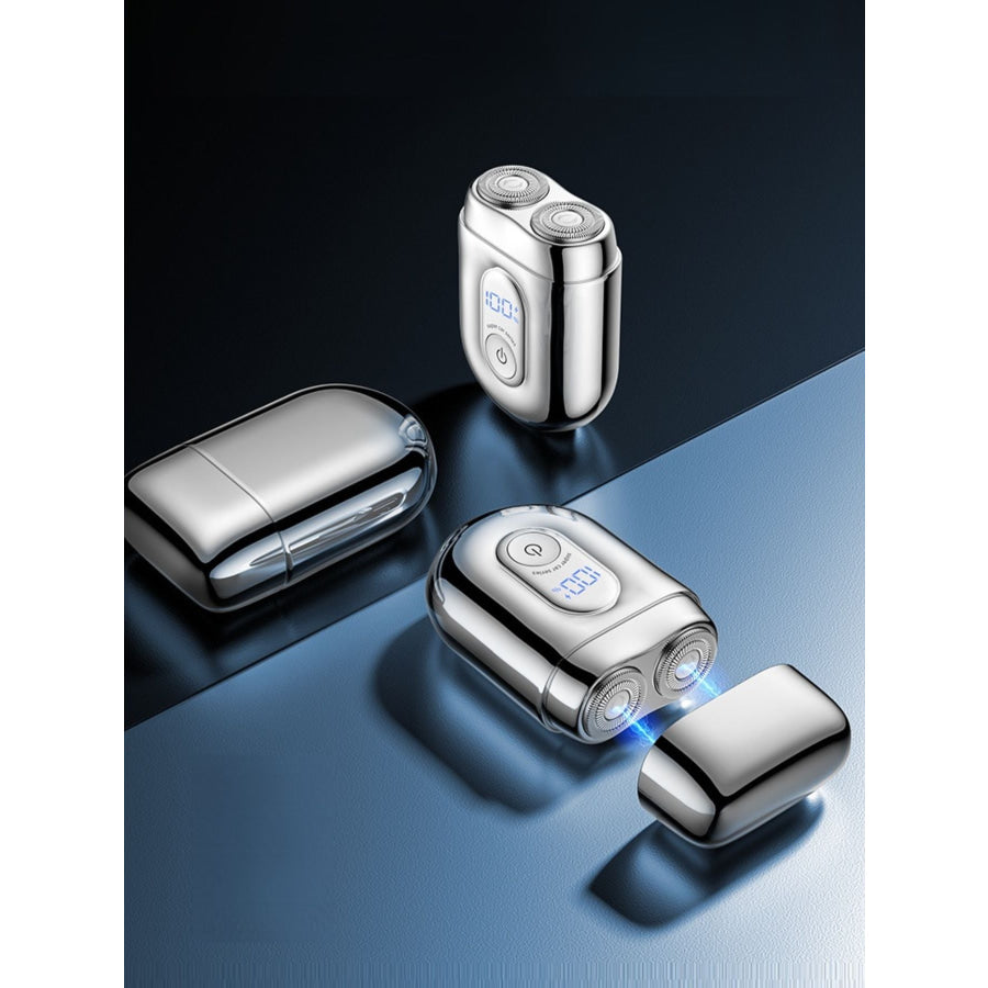Mini Portable Waterproof Electric Shaver Silver / One Size Apparel and Accessories