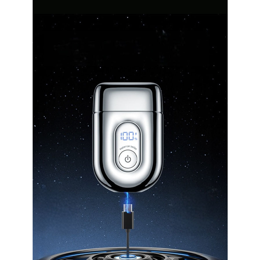 Mini Portable Waterproof Electric Shaver Silver / One Size Apparel and Accessories