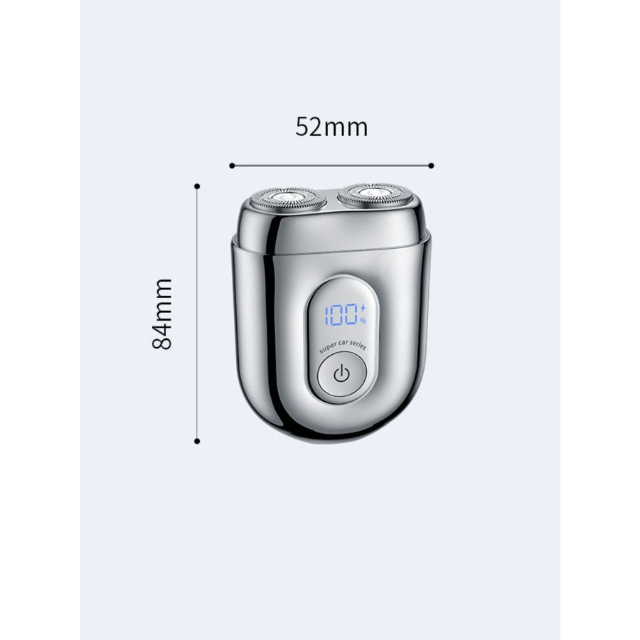Mini Portable Waterproof Electric Shaver Silver / One Size Apparel and Accessories