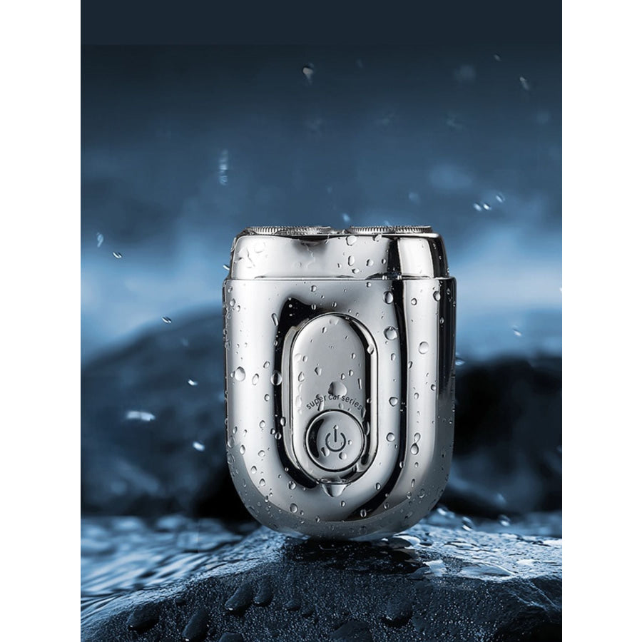 Mini Portable Waterproof Electric Shaver Silver / One Size Apparel and Accessories