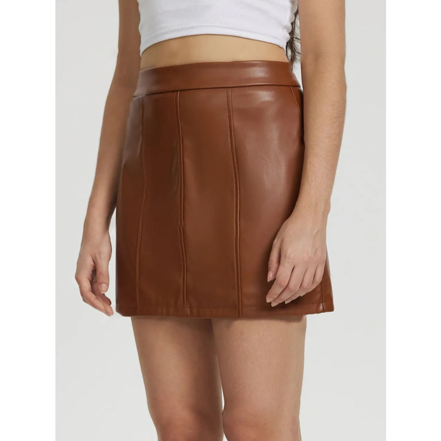 Mini Skirt with Zipper Apparel and Accessories