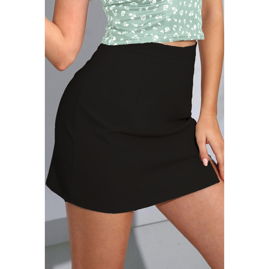Mini Slit Skirt