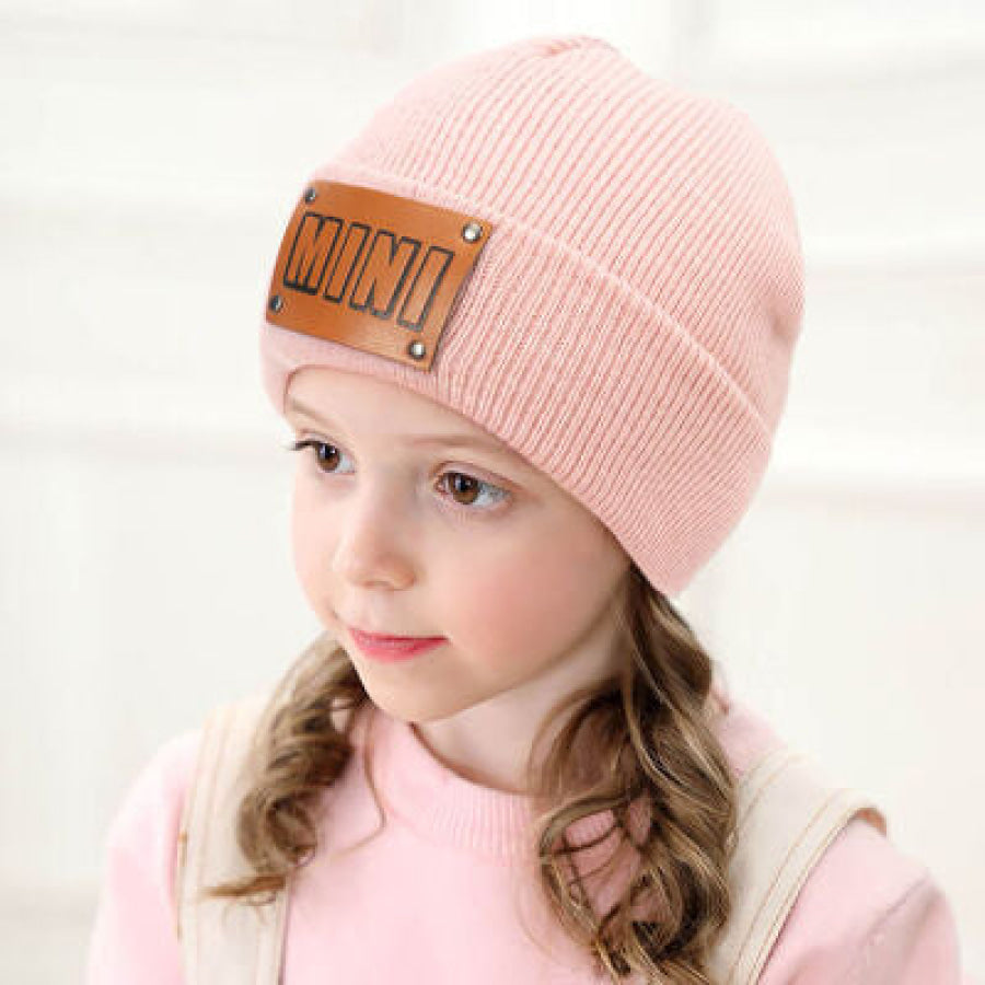 MINI Warm Winter Knit Kids Hat Blush Pink / One Size Apparel and Accessories