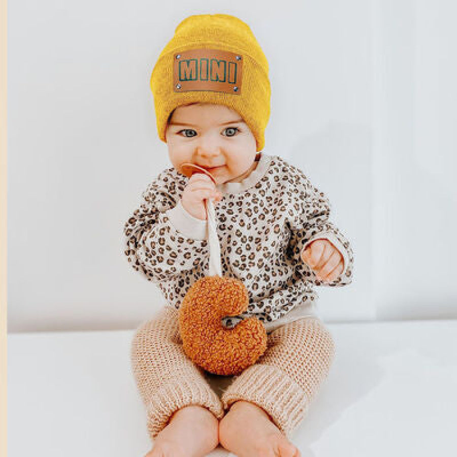 MINI Warm Winter Knit Kids Hat True Yellow / One Size Apparel and Accessories