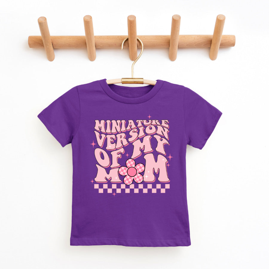 Miniature Version My Mom Youth &amp; Toddler Graphic Tee 2T / Pro-Purple Youth Graphic Tee