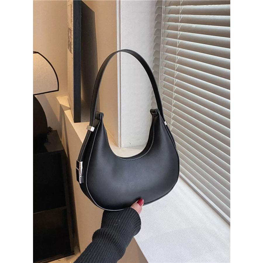 Minimalist Crescent Shoulder Bag Black / onesize Apparel and Accessories