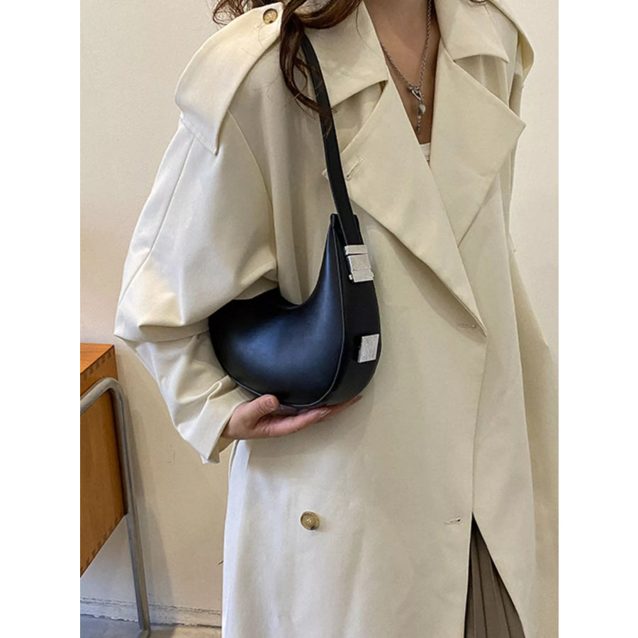 Minimalist Crescent Shoulder Bag Black / onesize Apparel and Accessories