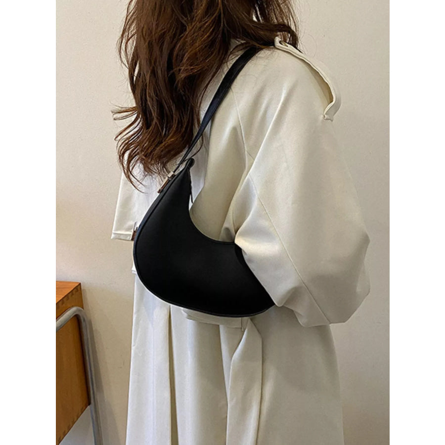 Minimalist Crescent Shoulder Bag Black / onesize Apparel and Accessories