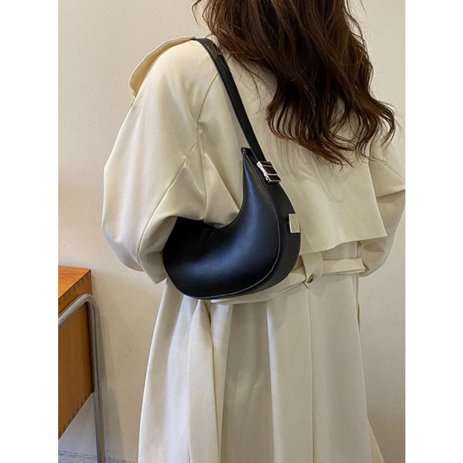 Minimalist Crescent Shoulder Bag Black / onesize Apparel and Accessories