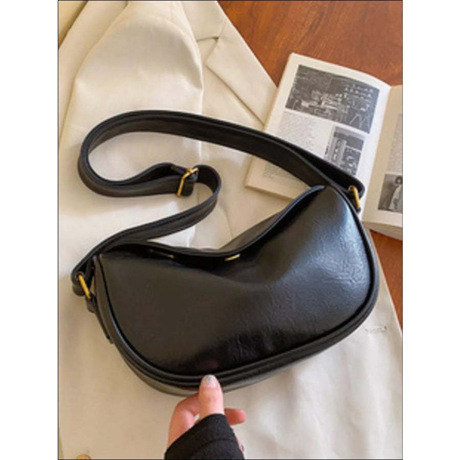 Minimalist Style Leather Crossbody Bag Apparel and Accessories
