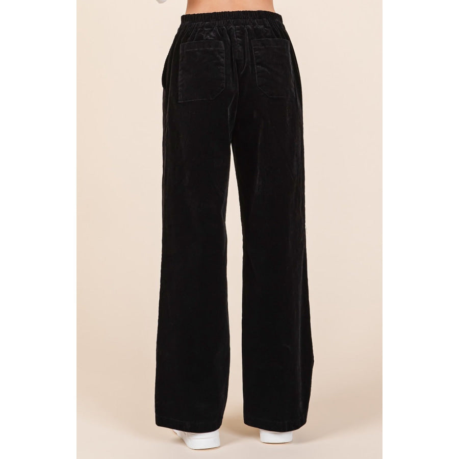 Mittoshop Corduroy Back Elastic Waist Pants Apparel and Accessories