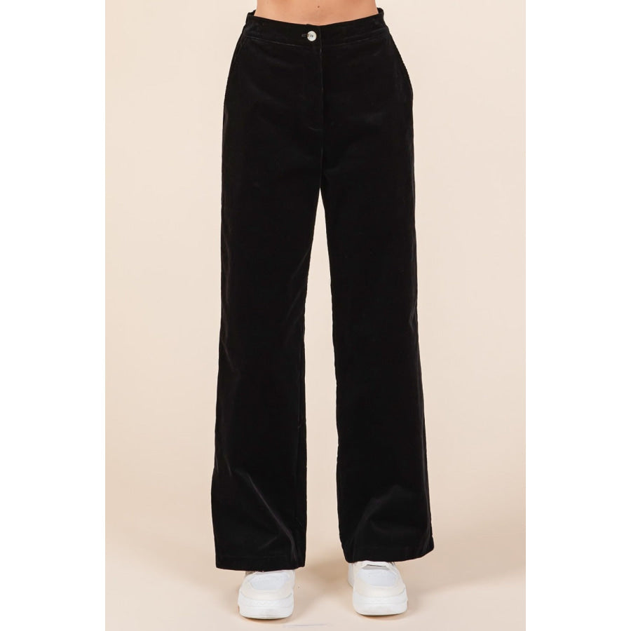 Mittoshop Corduroy Back Elastic Waist Pants Apparel and Accessories