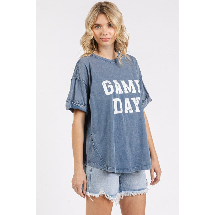 Mittoshop GAME DAY Round Neck Short Sleeve T-Shirt Apparel and Accessories