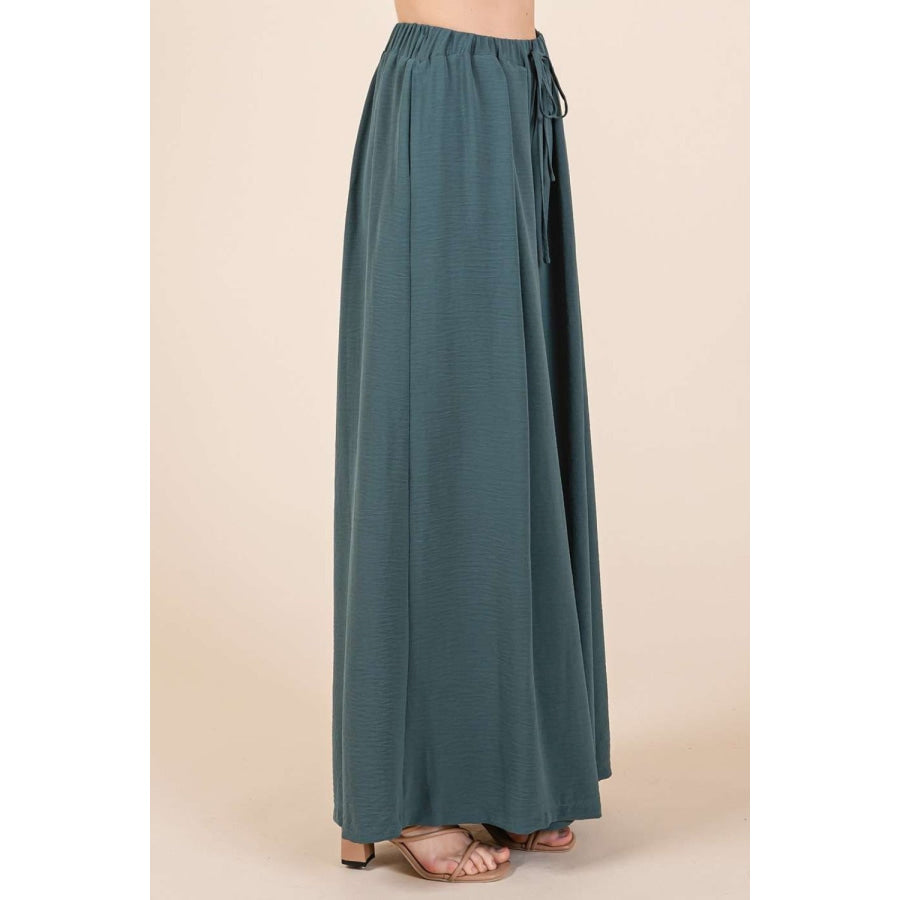 Mittoshop Pleated Wide Leg Pants Apparel and Accessories