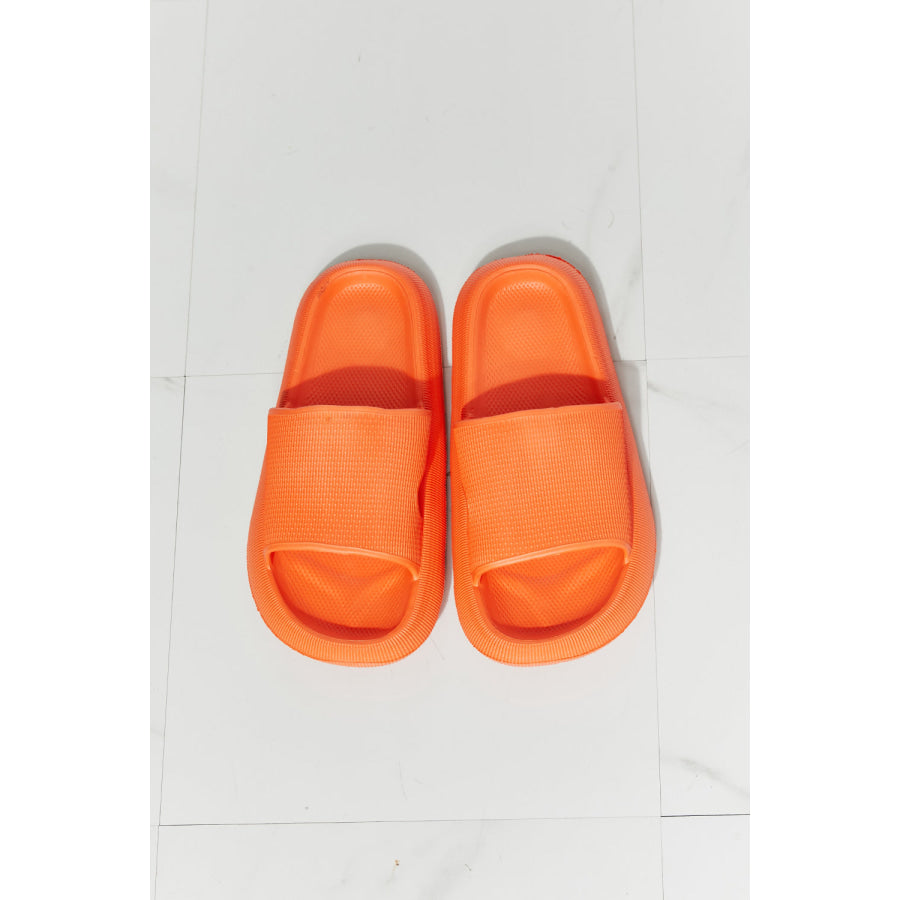 MMShoes Arms Around Me Open Toe Slide in Orange footwear