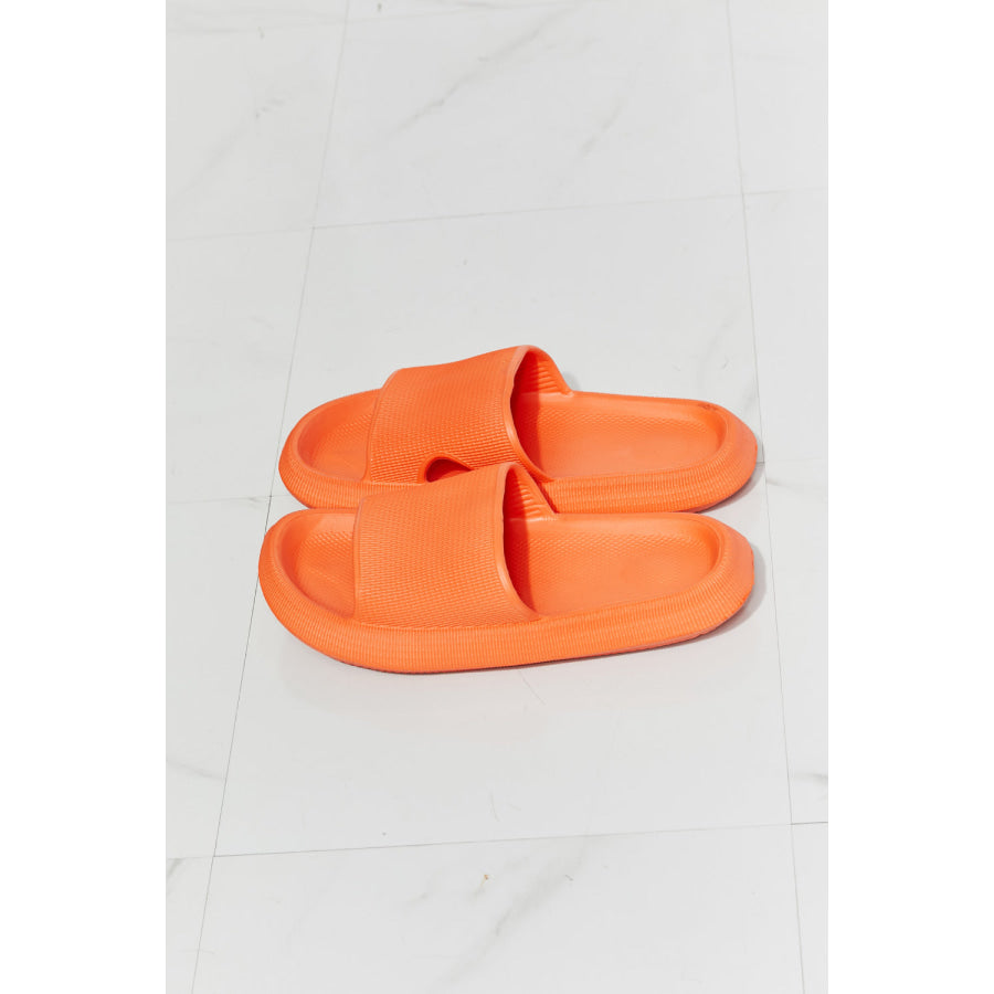 MMShoes Arms Around Me Open Toe Slide in Orange footwear