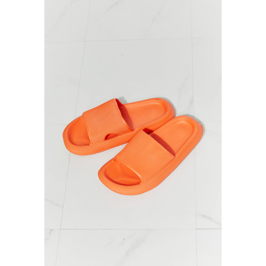 MMShoes Arms Around Me Open Toe Slide in Orange footwear