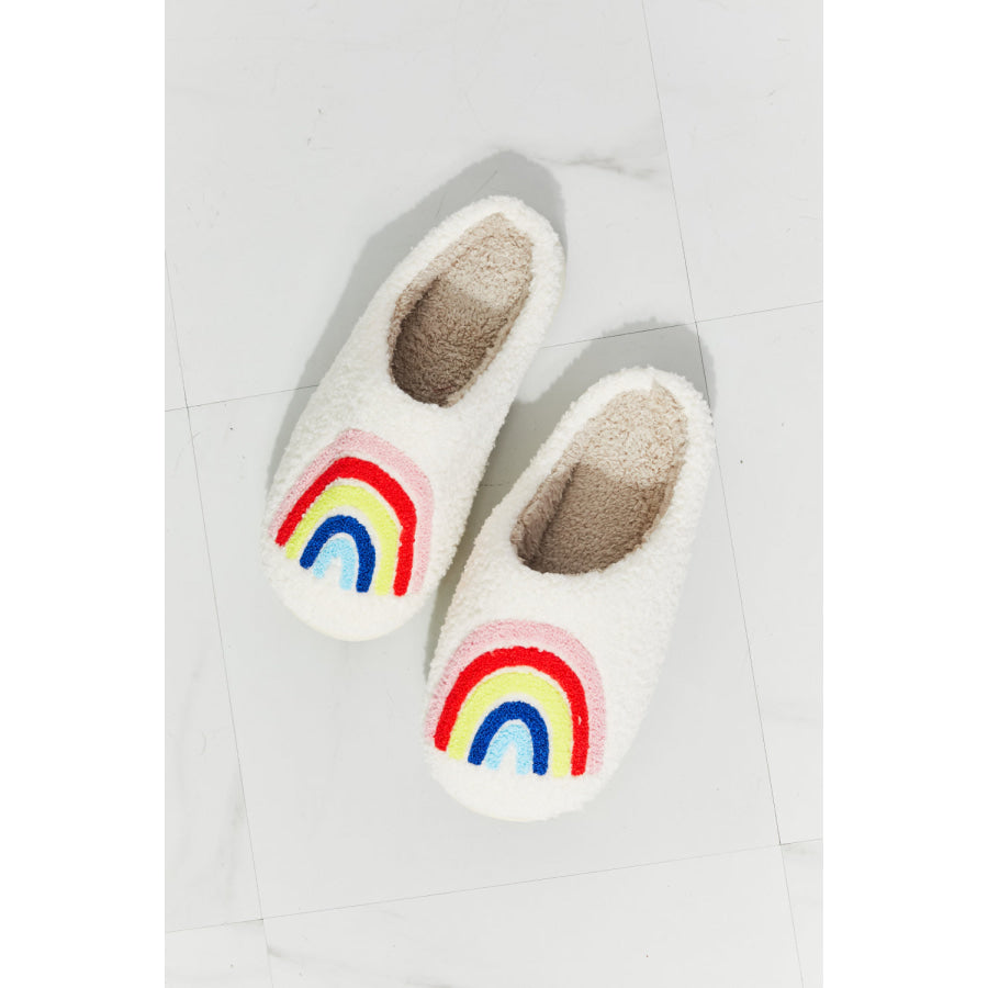 MMShoes Rainbow Plush Slipper footwear