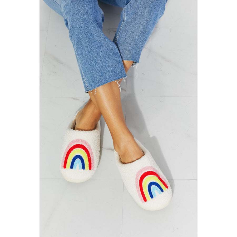 MMShoes Rainbow Plush Slipper footwear