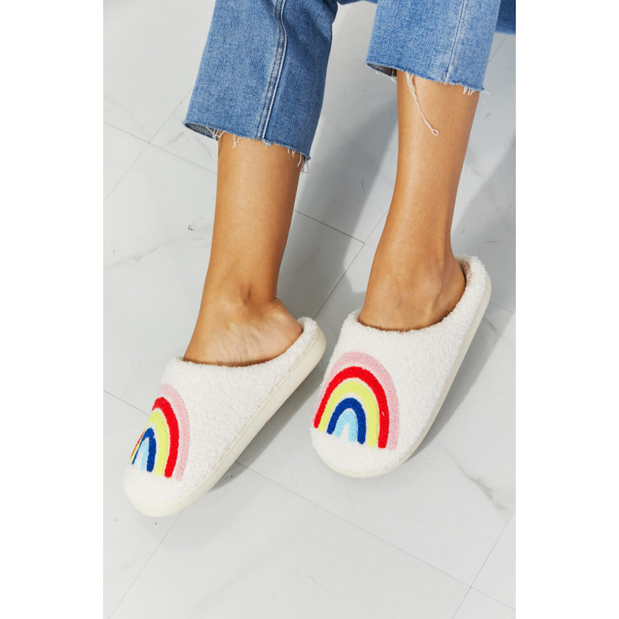 MMShoes Rainbow Plush Slipper footwear