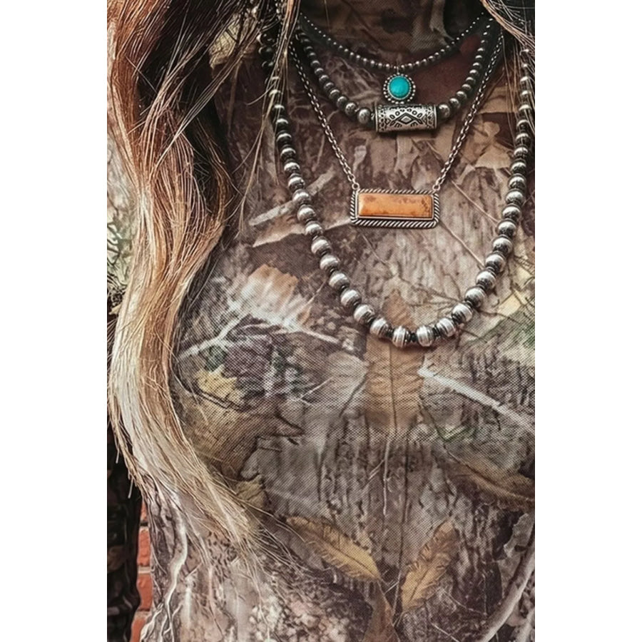 Mock Neck Long Sleeve Mesh Top Apparel and Accessories